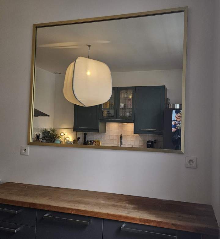 miroir 6mm sur mesure avec profils Alu Nantes